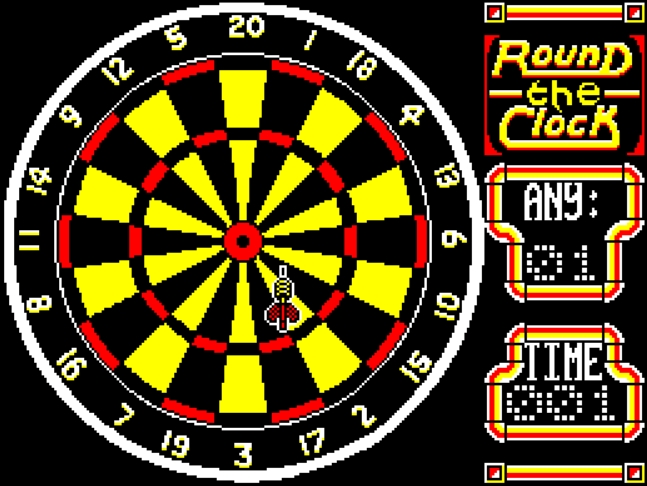 Jocky Wilson Darts Challenge - Amstrad CPC game screenshot (1988) by Zeppelin